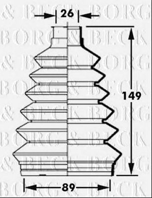 BORG & BECK bcb2367 -  Пыльник, приводной вал